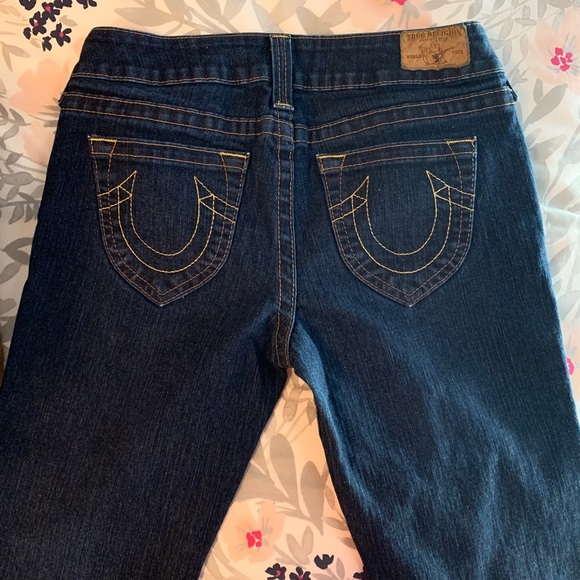 True Religion Straight Leg Cropped Jean - Picture 3 of 5